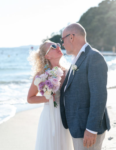 Couple et bouquet