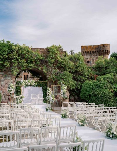 Mariage sur la Côte d’Azur dans un somptueux château en bord de Méditerranée
